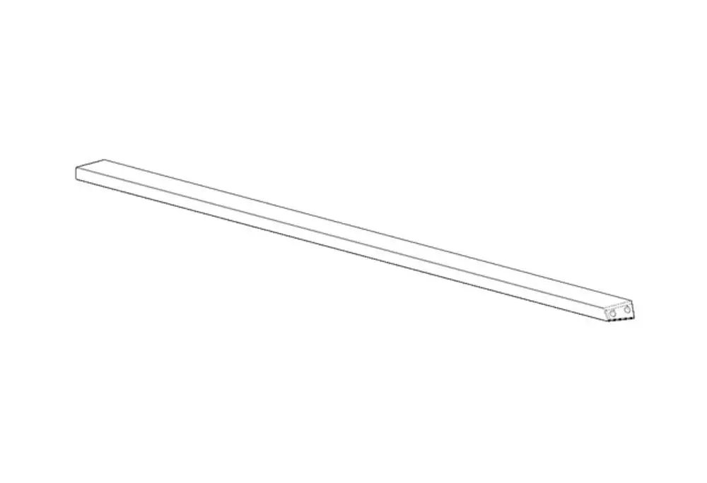 DORNBRACHT Halter für Badetuchhalter ERSATZTEILE 081773551 559 x 13 x 30 mm Champagne (22kt Gold), 081773551-47 Galeriebild 1